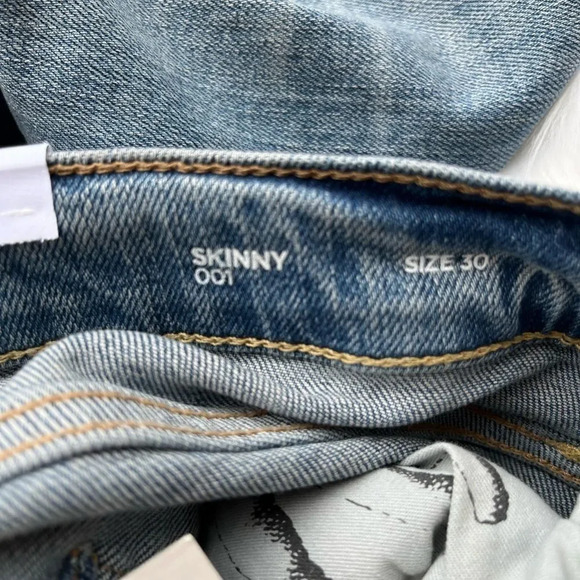 Ovadia & Sons New York Men's Skinny Jeans 001 Paint Light Wash Denim Siz… - Picture 7 of 7